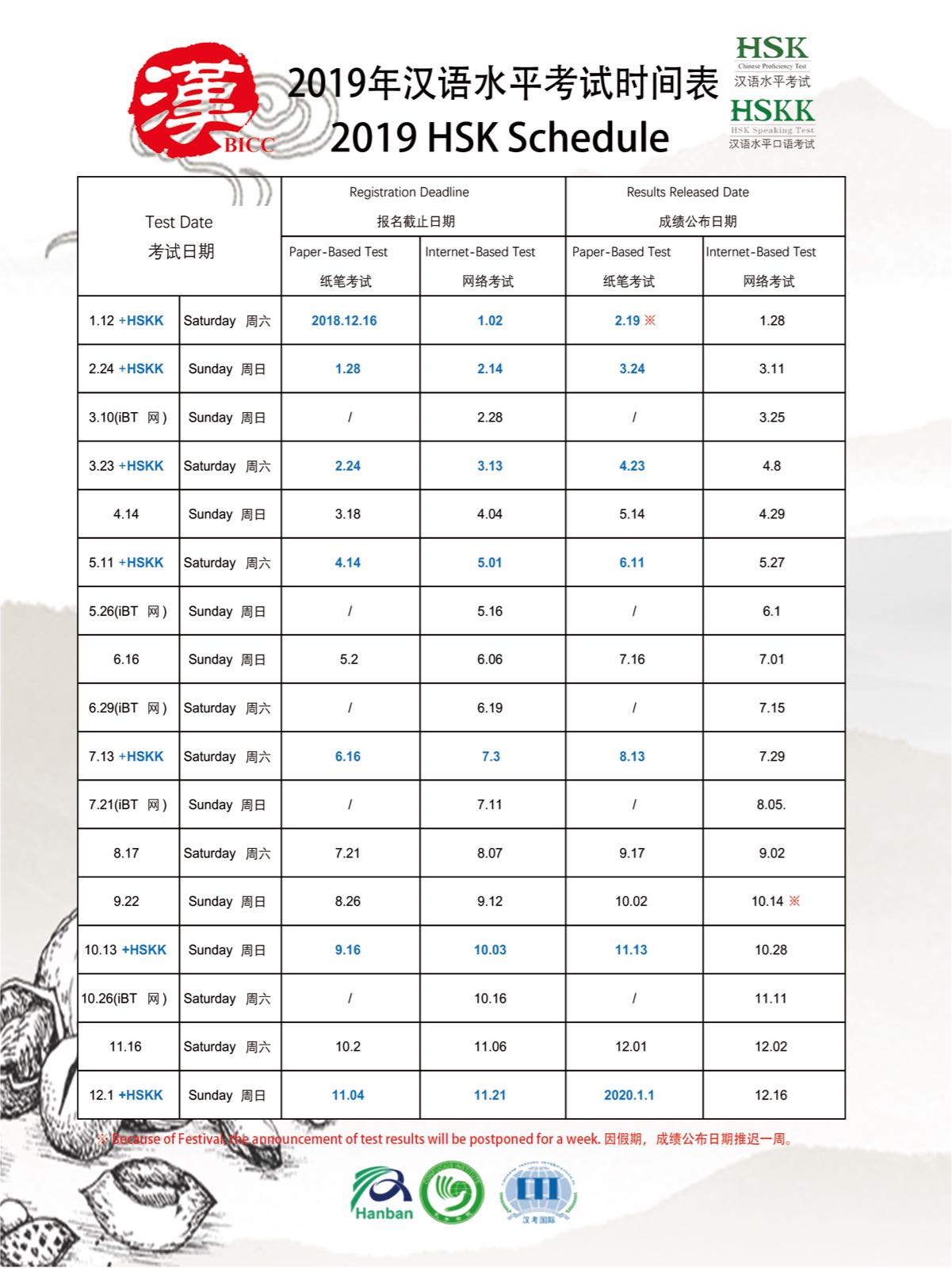 HSK test Chinese School China